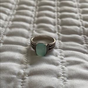 David Yurman Petite Wheaton in Chalcedony size 7